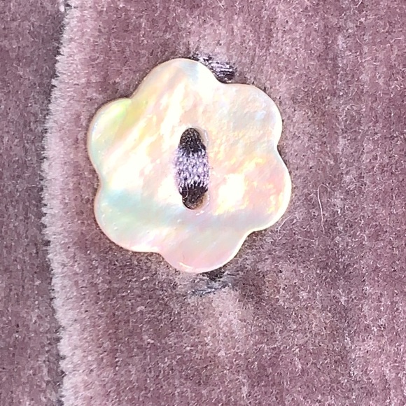 Rose Crushed Velvet hoodie dress style button up - Picture 6 of 14